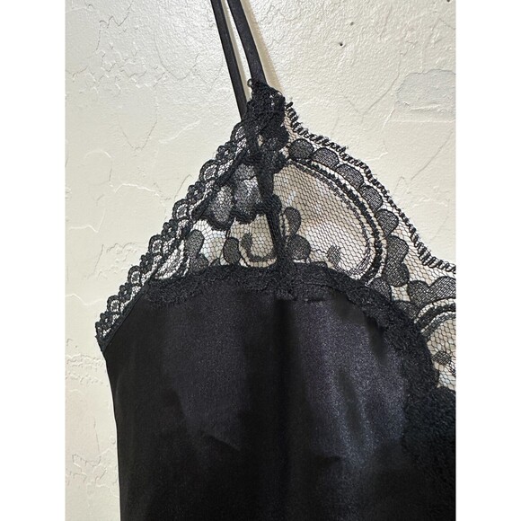 Vintage Body Chic Womans Y2K Lace Tank Top Size S/M Whimsigoth Witchy Emo 90s - Picture 9 of 14